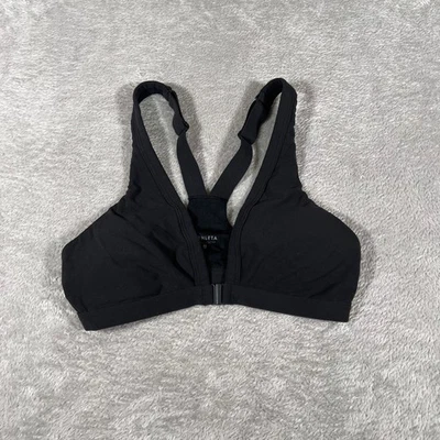 Athleta Sports Bra Workout Top XS Black Light Support Adjustable Strap - Image 1 of 4