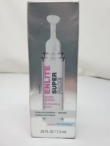 Enlite Super Face Secret Service siero nutriente labbra .25 FL OZ NUOVO - Foto 1 di 6