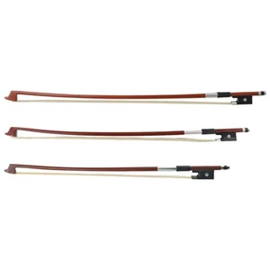 High Quality Violin Bow Straight Arch Plastic Wrapped Handles 1/4 1/8 1/10 - Picture 1 of 56