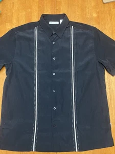 Camisa Cubavera Para Hombre Grande Manga Corta Abotonada Soprano La Habana Cuba - Imagen 1 de 8