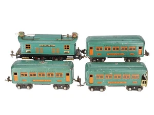 Lionel 296 Vintage O Prewar Electric Passenger Set: 252, 607, 607, 608 - Picture 1 of 5