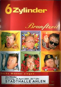 6 Zylinder - 2001 Konzert-Poster  A1-gerollt - Picture 1 of 1