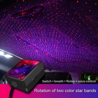 USB Car Interior Roof Atmosphere Starrry Sky Lamp LED Projector Star Night Light - Image 1 of 4