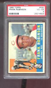 1960 Topps #490 Frank Robinson PSA 4 Graded Baseball Card MLB Cincinnati Reds