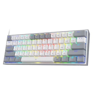 Redragon K617 Fizz 60% Wired RGB Gaming Keyboard, 61 Keys Hot-Swap Compact - Picture 1 of 9