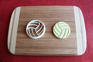 Volleyball Cookie Cutter Ball Sports Cake Topper Fondant Cutter Cupcake Topper - Picture 1 of 1