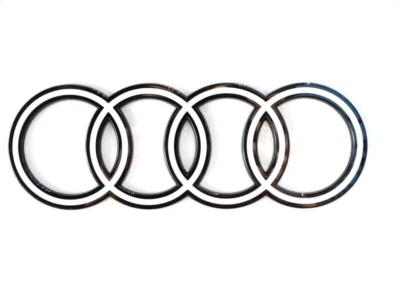 Originale Audi Q8 / e-Tron Anelli Emblema Scritta Logo Portellone Bianco Polare - Immagine 1 di 4