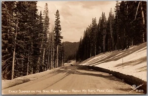 Postcard RPPC 1940s Rocky Mt. Nat'l Park Colorado Trail Ridge Road Sanborn R1513 - Picture 1 of 2