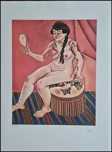JOAN MIRO * Desnudo con Espejo * 78 x 57 cm * Litografía firmada *limitada # 120/150 - Imagen 1 de 6