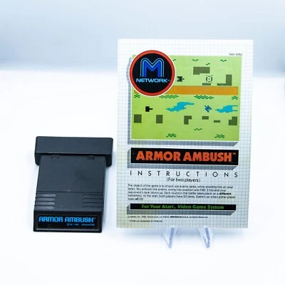 Armor Ambush Atari 2600 | Cartridge & Manual | M Network 1982 | Tested & Works - Image 1 of 4