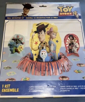 KIT DE DECORACIÓN DE MESA DISNEY TOY STORY WOODY BUZZ JESSIE CENTROS DE MESA - NUEVO Foto 1 de 4