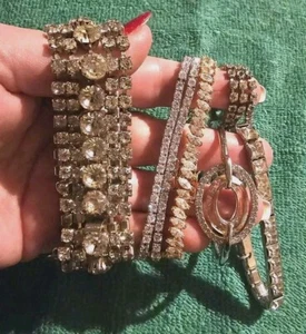 7 CZ Bracelets Vintage To Now Beautiful Wearable Great Collection. - Picture 1 of 10