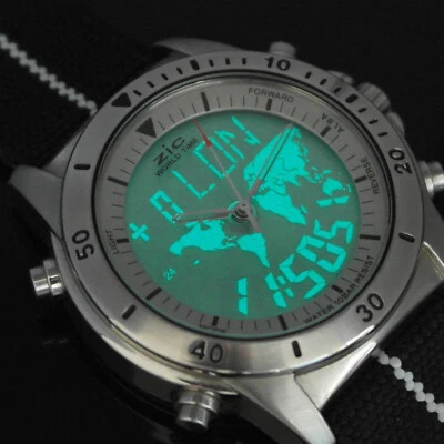 VINTAGE SEIKO ALBA ZiC DIGI-ANA WORLD-TIME NX04-0A20 MEN'S WATCH RARE - Image 1 of 4