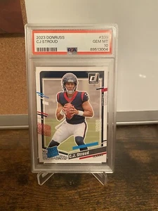 2023 Panini Donruss Rated Rookie #339 C.J. Stroud (RC) PSA 10 GEM Mint 🔥🔥 - Picture 1 of 12