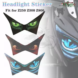 Calcomanía protectora de faros apta para KAWASAKI Z800 Z250 Z300 2013-2020 2018 - Imagen 1 de 11