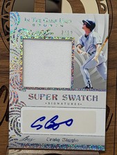 2022 Leaf In the Game Used Craig Biggio Speckled Super Swatch Auto Relic #2/12