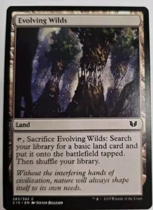 MTG Magic The Gathering Card Evolving Wilds Land Commander 2015 - Picture 1 of 2