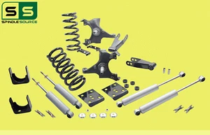 5"/7" Drop  Kit  + SHOCKS FOR 1988 - 1998 Chevrolet GMC C1500 W/1.25" ROTORS V8 - Picture 1 of 2