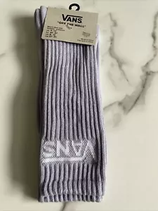New Mens VANS Designer Logo Sport Skater Surfer Crew Cut Socks Violet Purple - Picture 1 of 5