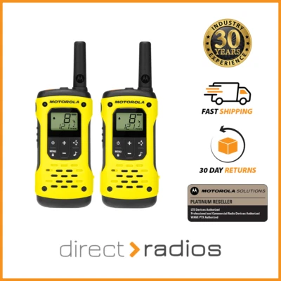 Motorola Talkabout T92 H2O Walkie Talkie Licence Free PMR446 Twin Pack - Image 1 of 4