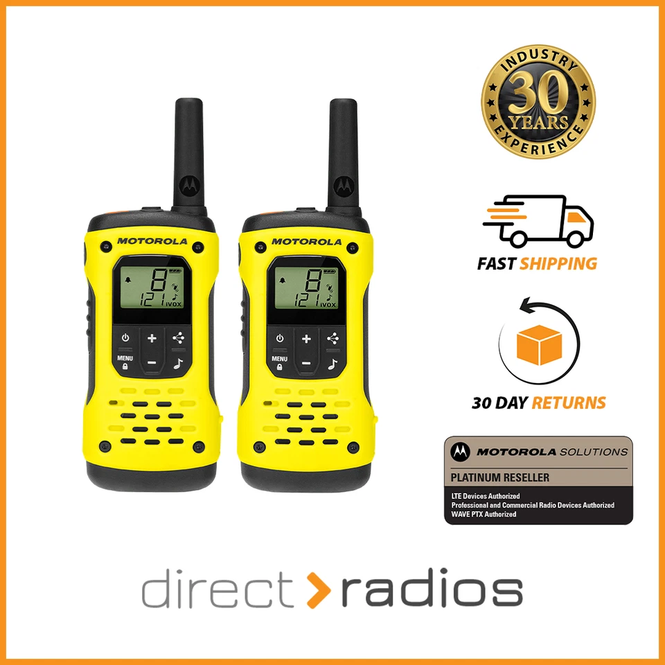 Motorola Talkabout T92 H2O Walkie Talkie Licence Free PMR446 Twin Pack - Image 1 of 4