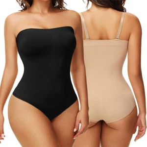Body Senza Spalline Donna Controllo Pantummia Corpo Intero Shaper Vita Allenatore Shapewear - Foto 1 di 26