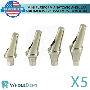 5x Mini Maglione Anatomico Angolare 17° Titanio Dentale Osstem® TS Compatibile - Foto 1 di 5