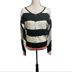 Juicy couture womens cardigan sweater button down. Striped size Small.light - Picture 1 of 10