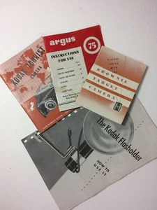 KODAK Manuals, Tourist, Argus 75, Brownie Target Kamera, Blitzhalter - Bild 1 von 1