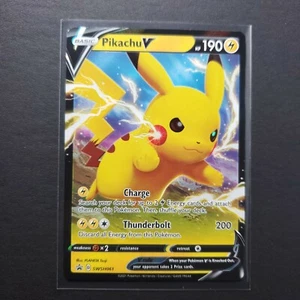 Pikachu V - Shining Fates SWSH061 - Holo Rare Pokemon Karte Black Star Promo Mint - Bild 1 von 2