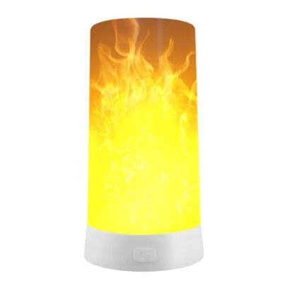 LED Flicker Flame Light Bulb USB Rechargeable Simulated Burning Fire Effect Lamp - Image 1 of 4