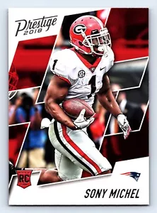 Sony Michel New England Patriots RC 2018 Panini Prestige Fußballkarte Nr. 223 - Bild 1 von 2