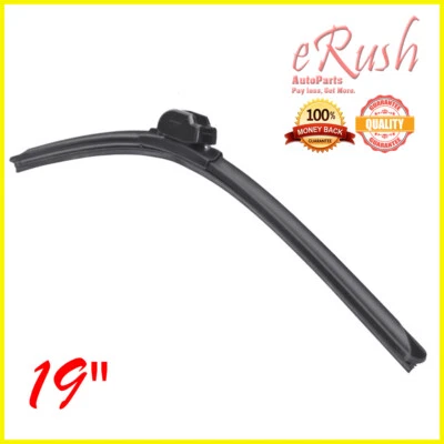 1 pieza Escobilla limpiaparabrisas individual 19" tipo G gancho en J premium híbrido silicona KM-1 Foto 1 de 4