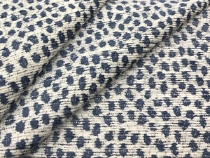 Kravet Blue Chenille Animal Skin Spots Dots Performance Fabric 2.95 yds 34971.5 - Picture 1 of 4