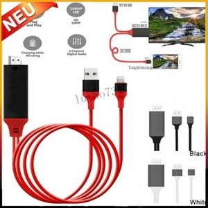 2M 1080P 8 Pin Blitz zu HDMI Kabel HD TV AV Adapter Kabel für iPhone IPad ITouch - Bild 1 von 7