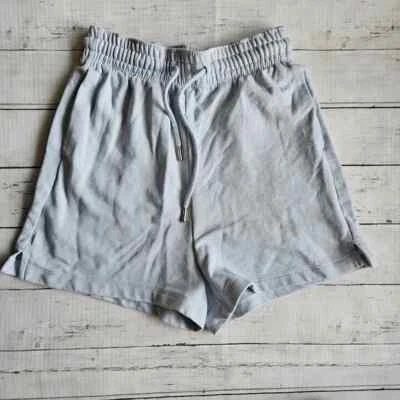 Pantalones Cortos para Sudar H&M Basics Para Mujer Azul Bebé Bolsillos Cordón Cintura Talla XS Foto 1 de 4