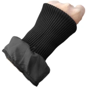 2x Windproof Ribbed Cuffs Soft Warm for Down Jacket Thick Sleeve Cuff Sew Trims - Picture 1 of 5