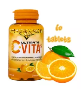 Vitamin C Ultimate C-Vita Plus Collagen Citrus Zinc Gluta 1000 mg Antioxidant - Picture 1 of 9