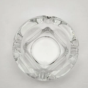 Fostoria Glass Clear Transition 4-3/4" Glass Ashtray (Discontinued 1986) - Picture 1 of 17