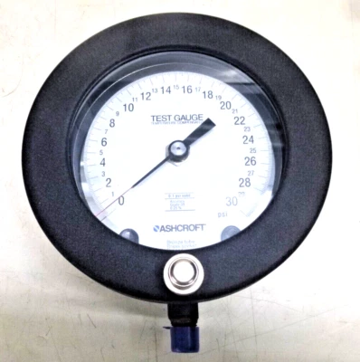 NEW ASHCROFT Test Pressure Gauge: Test Pressure Gauge, 0 to 30 psi, 45-1082AS - Image 1 of 4