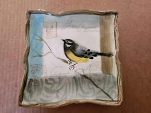 Susan Winget Bird Plate Certified International 5 7/8" X 5 7/8" - Picture 1 of 3