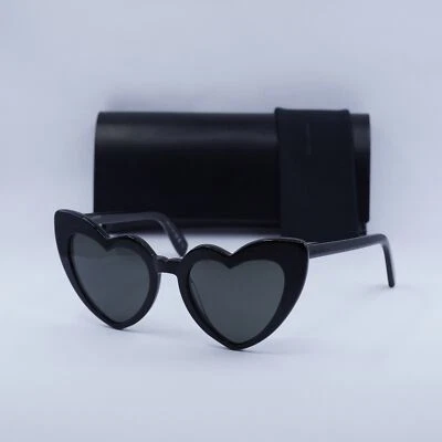 New Saint Laurent SL181 LOU LOU 001 Black/Grey 54-21-145 Sunglasses - Image 1 of 4