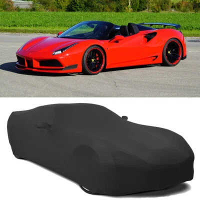 Cubierta interior para coche Ferrari 488 Spider/GTB elástica a prueba de polvo negra Foto 1 de 4