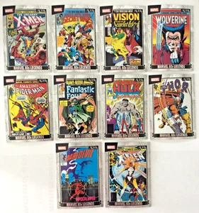 Juego completo de 10 cartas 2025 Kakawow Aura Marvel Marvel años 80 LEYENDAS (#1-10) - Imagen 1 de 2