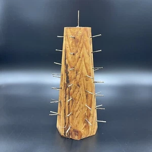 Colonial Williamsburg GROß Holz Apfel Kegel 12 Zoll Vintage Primitiv Holz A - Bild 1 von 7