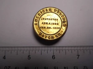 Antique WALTHAM Brass POCKET WATCH CONTAINER FACTORY STAMPED Lot #70 - Picture 1 of 3
