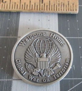 Moneda Welcome Home Global War on Terrorism Colorado VFW Veteranos Desafío Guerra - Imagen 1 de 2