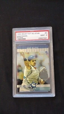 1993 Select Rookie Traded All Star Mike Piazza PSA 9 Mint - Image 1 of 2