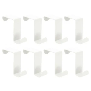 8 Stück Übertürhaken Edelstahl S-Form Doppelhaken weiß - Bild 1 von 5
