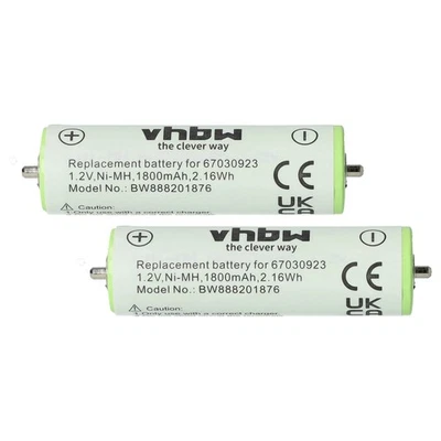 2x Batería para Braun 81704124 81703352 81703353 Contour BT3000 1800mAh 1,2V - Immagine 1 di 4